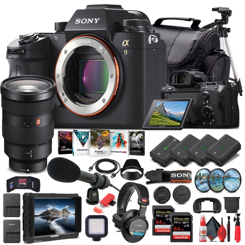 Sony Alpha a9 Mirrorless Camera W/ Sony FE 24-70mm Lens - Pro Bundle - Reconditioned