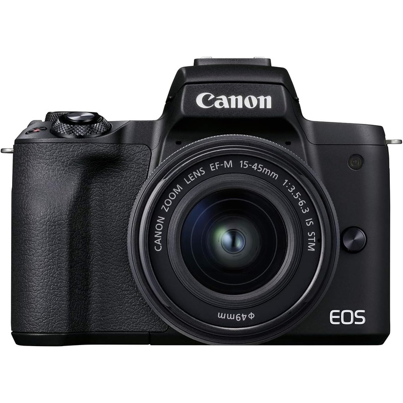 Canon EOS M50 Mark II + EF-M 15-45mm is STM Kit Black - Reconditioned