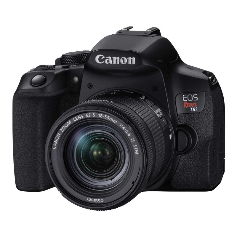 Canon EOS Rebel T8i EF-S 18-55mm is STM Lens Kit, Black