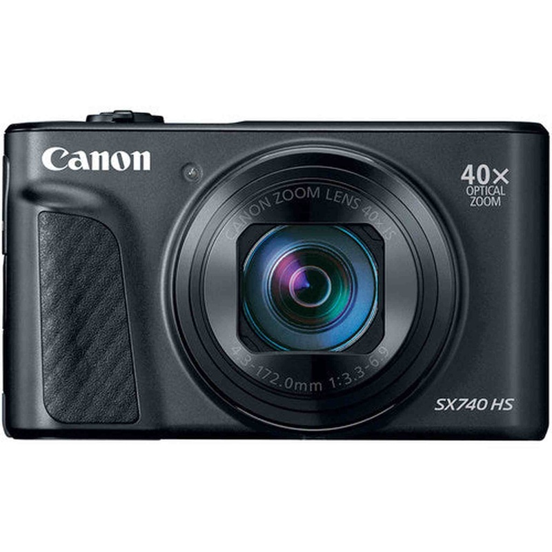 Canon PowerShot SX740 Digital Camera w/40x Optical Zoom & 3 Inch Tilt LCD - 4K VIdeo, Wi-Fi, NFC, Bluetooth Enabled (Black)