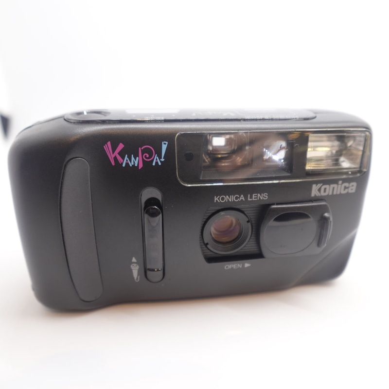 Used Konica Kanpai 35mm Point and Shoot Camera | Black | U9