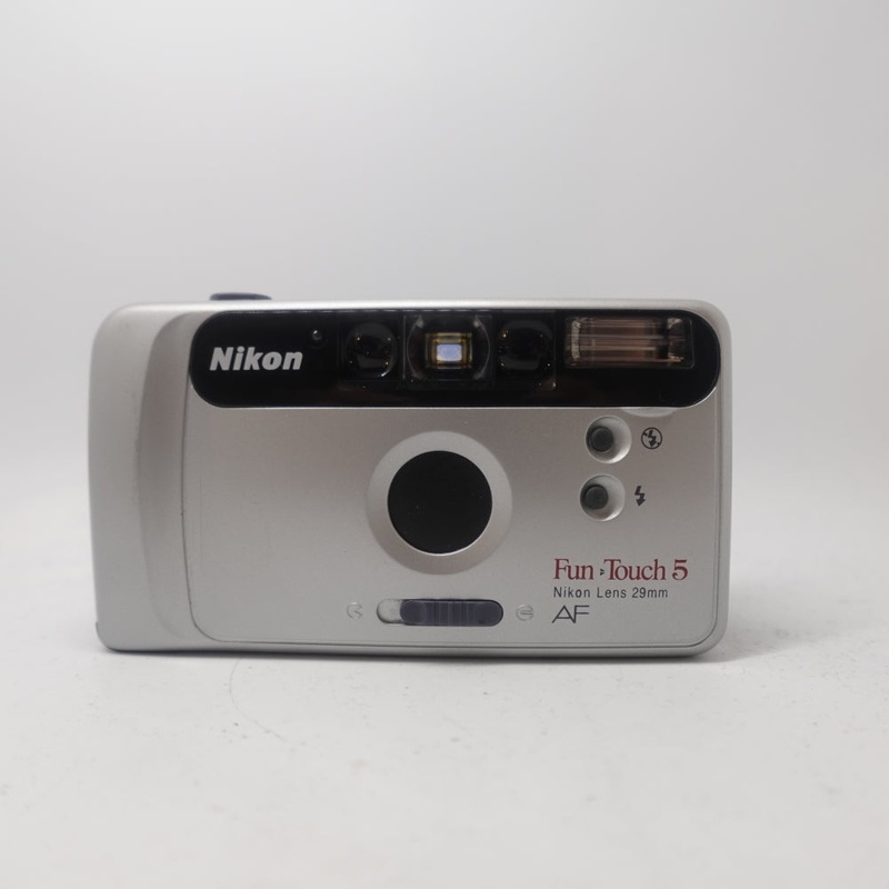 Used Nikon Fun Touch 5 AF 35mm Point and Shoot Camera | Grey | U9+