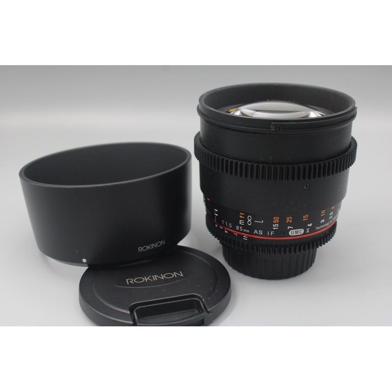 Used Rokinon 85mm T1.5 Nikon F Used Very Good