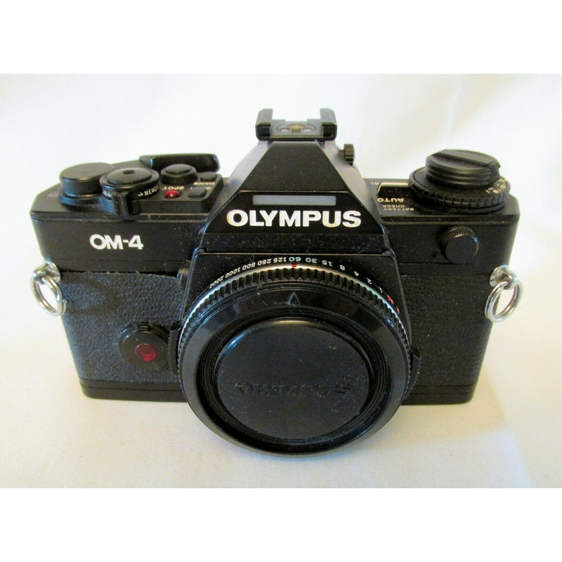 Used Olympus OM4T Camera Body Only Titanium Black - Used Very Good
