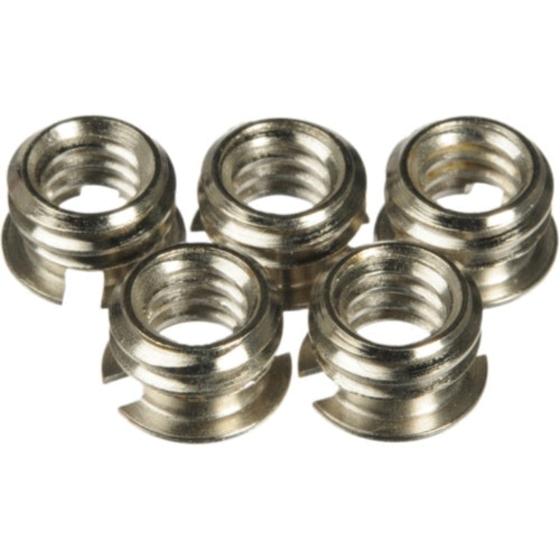 Manfrotto 148KN Reducing Bushing Set | 3/8"-16 to 1/4"-20, Set of 5