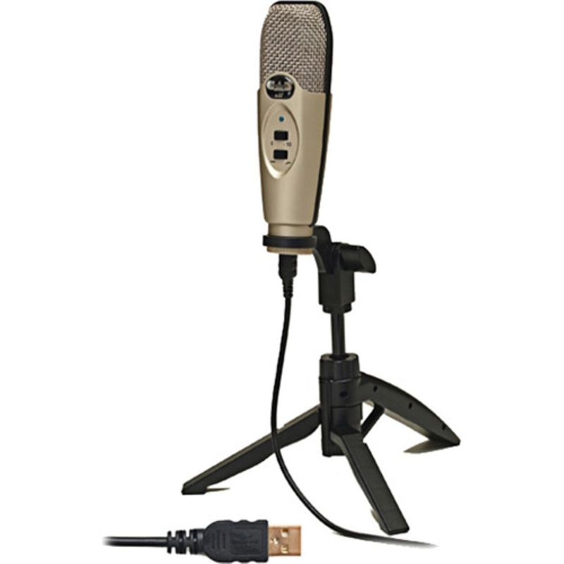 CAD U37 USB Large-Diaphragm Cardioid Condenser Recording Microphone | Champagne