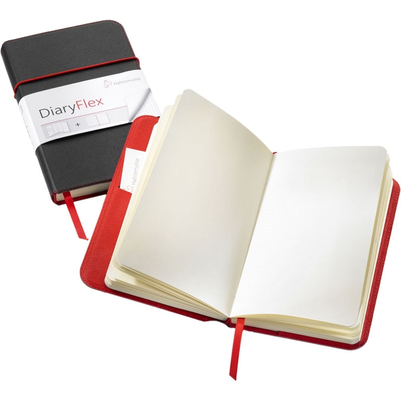 Hahnemhle DiaryFlex Book with 160 Ruled Pages | Black Cover, 7.5 x 4.5"