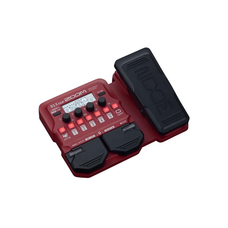 Zoom B1X FOUR Guitar Multi-Effects Processor with Expression Pedal