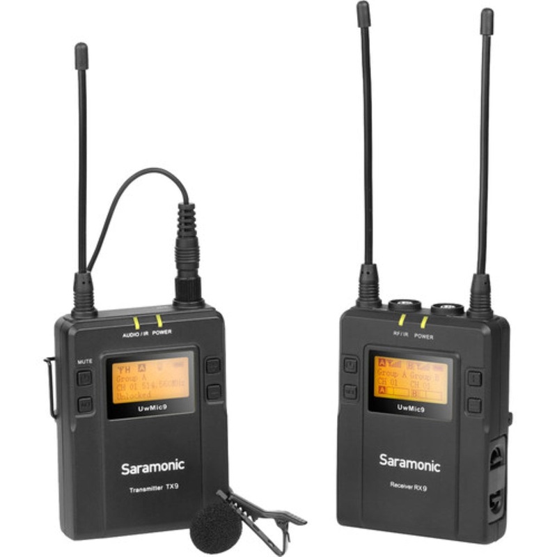 Saramonic UwMic9 Camera-Mount Wireless Omni Lavalier Microphone System | 514 to 596 MHz