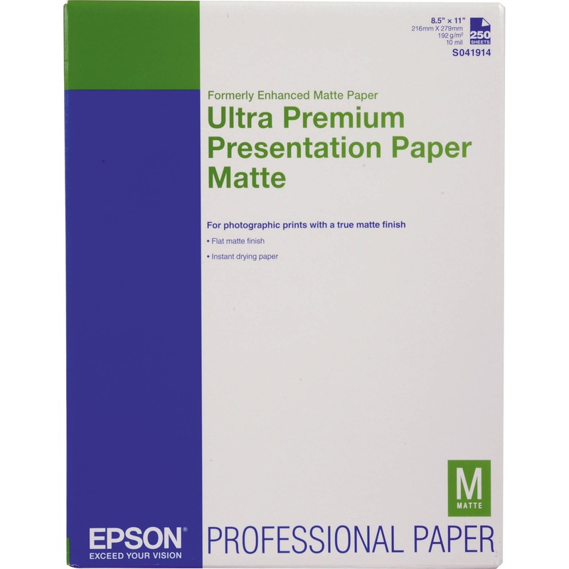 Epson Ultra Premium Presentation Paper Matte | 8.5 x 11",  250Sheets