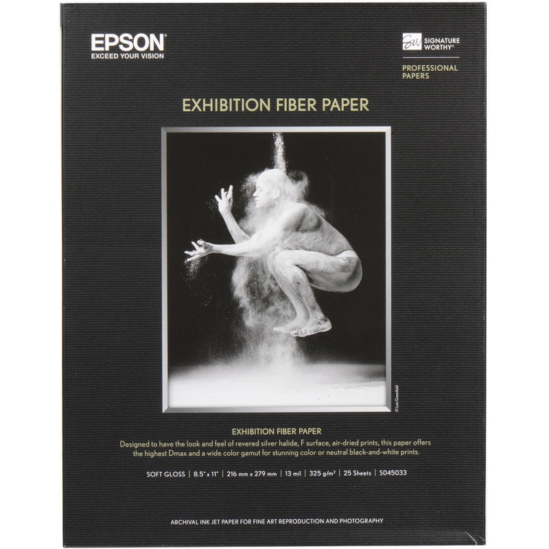 Epson Exhibition Fiber Paper | 8.5 x 11",  25Sheets
