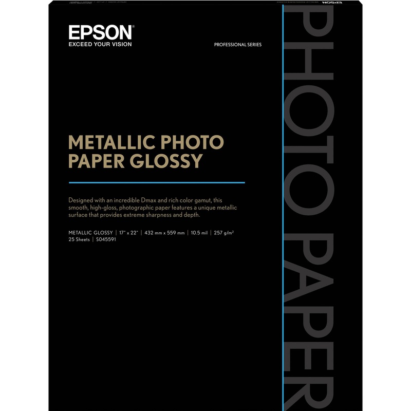 Epson Metallic Photo Paper Glossy | 17 x 22", 25Sheets
