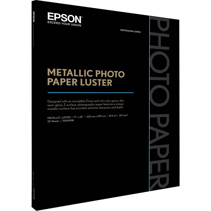 Epson Metallic Photo Paper Luster | 17 x 22", 25Sheets