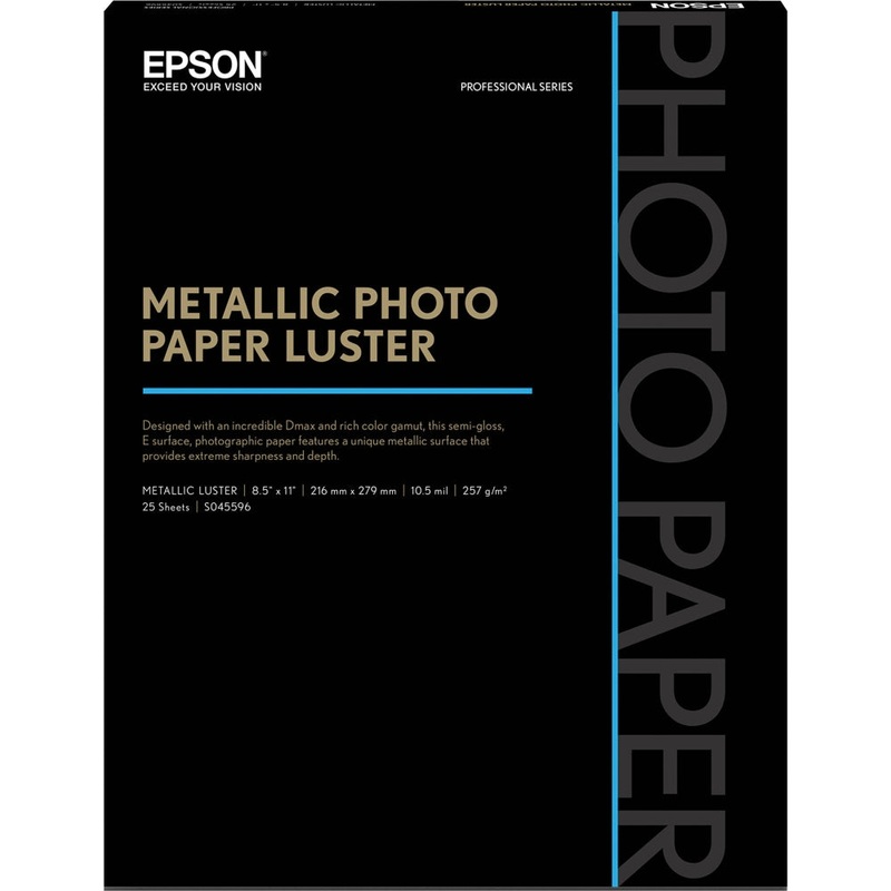 Epson Metallic Photo Paper Luster | 8.5" x 11", 25Sheets