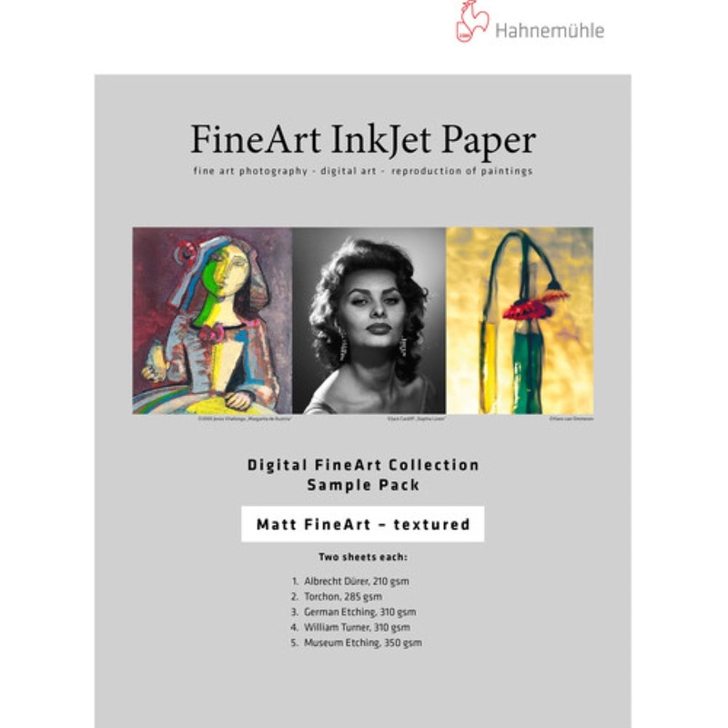 Hahnemhle Matte Textured FineArt Inkjet Paper Sample Pack | 13 x 19", 10 Sheets