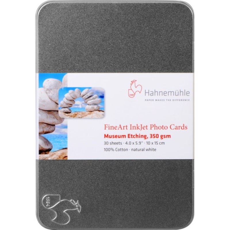 Hahnemhle Museum Etching Paper with Tin Box | 4 x 6", 30 Sheets