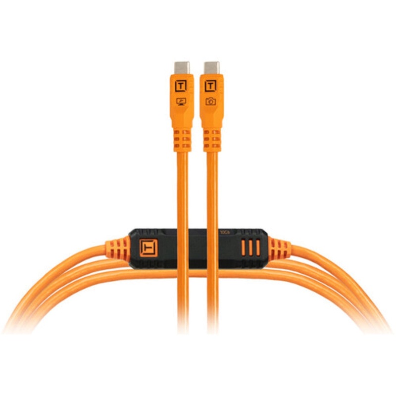 Tether Tools LeverLock & Optima Cable Kit | 15', High-Visibility Orange