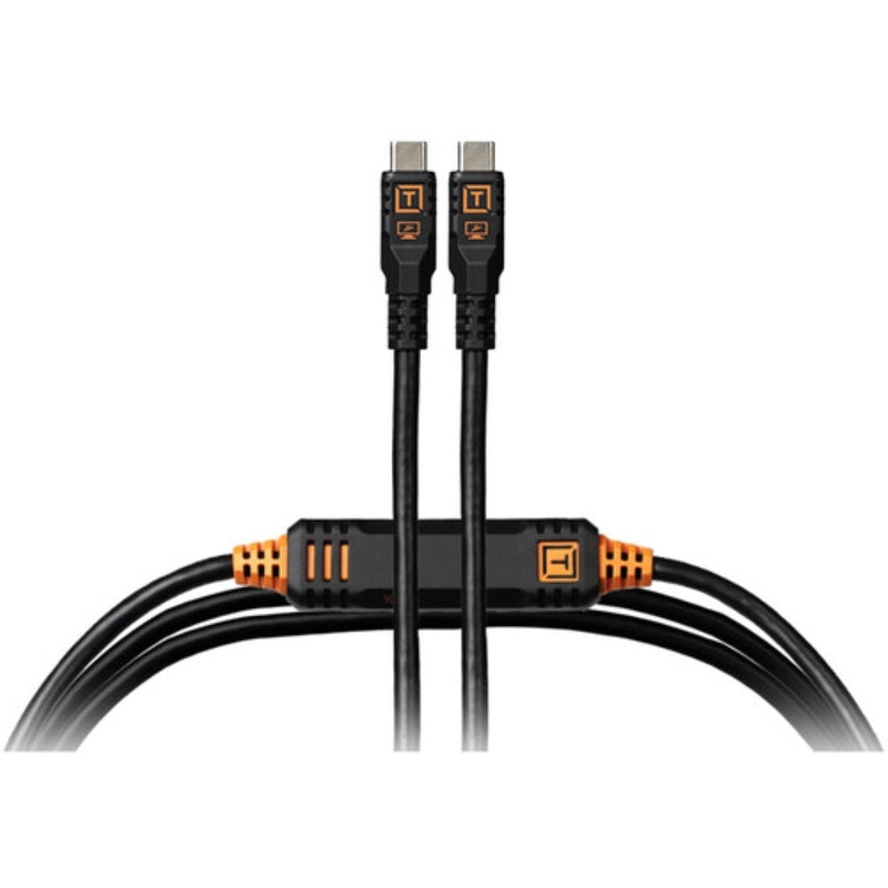 Tether Tools TetherPro Optima USB-C Cable | 15', Non-Reflective Black