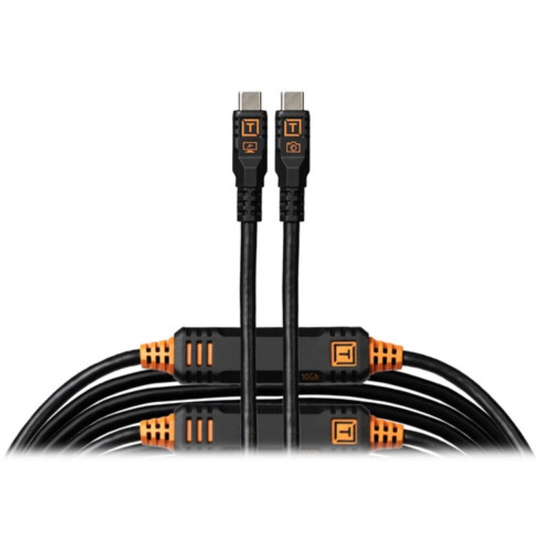 Tether Tools TetherPro Optima USB-C Cable | 31', Non-Reflective Black