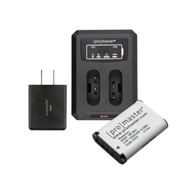 Promaster BATTERY & CHARGER KIT FOR SONY NP-BX1