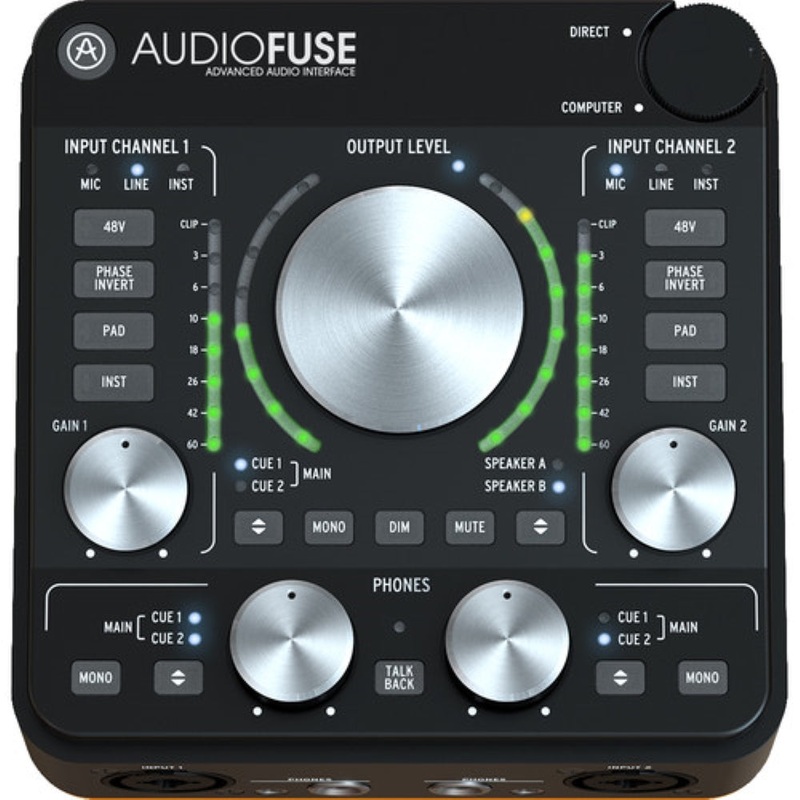Arturia AudioFuse Rev2 - 14x14 Audio Interface - Black