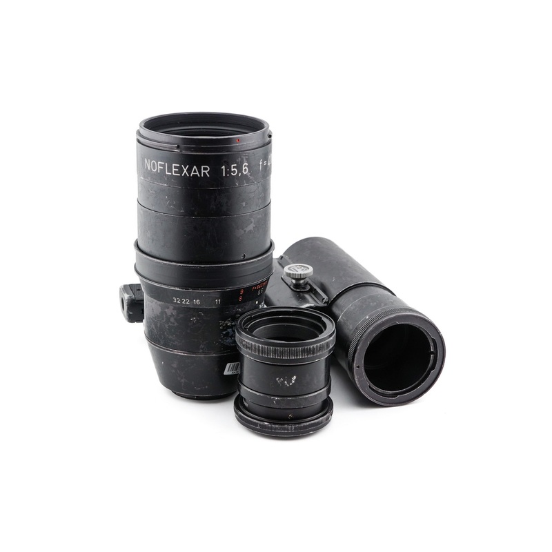 Novoflex 400mm f5.6 Noflexar / LINSE-400 + Follow Focus Pistol Grip (PIGRIFF) + Canon FD - Novoflex Pistol Grip Adapter (CANBA)