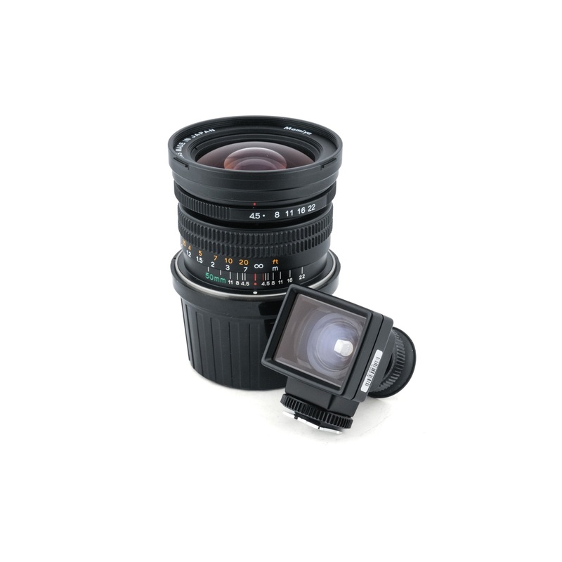 Mamiya 50mm f4.5 L N + Optical Viewfinder (50mm f4.5 L N) (FV703)