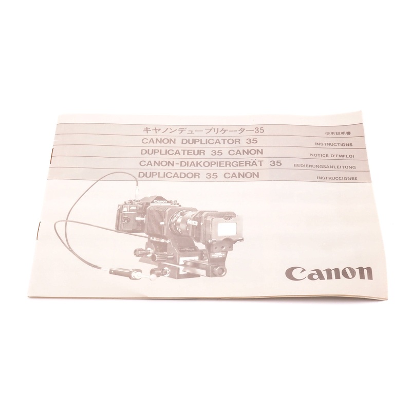 Canon Duplicator 35 Instructions