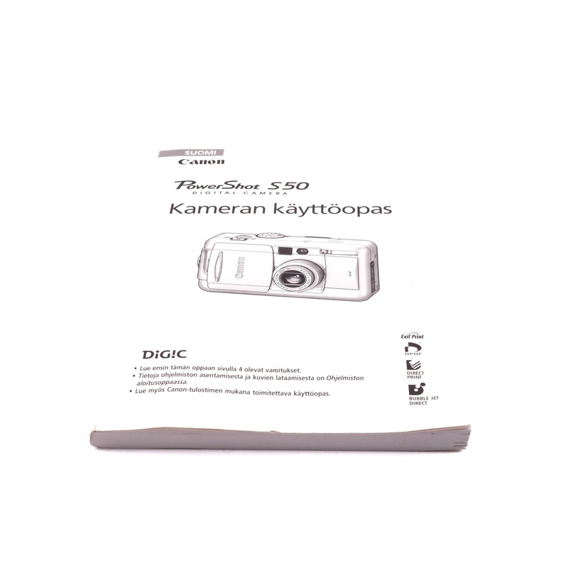 Canon Powershot S50 Instructions