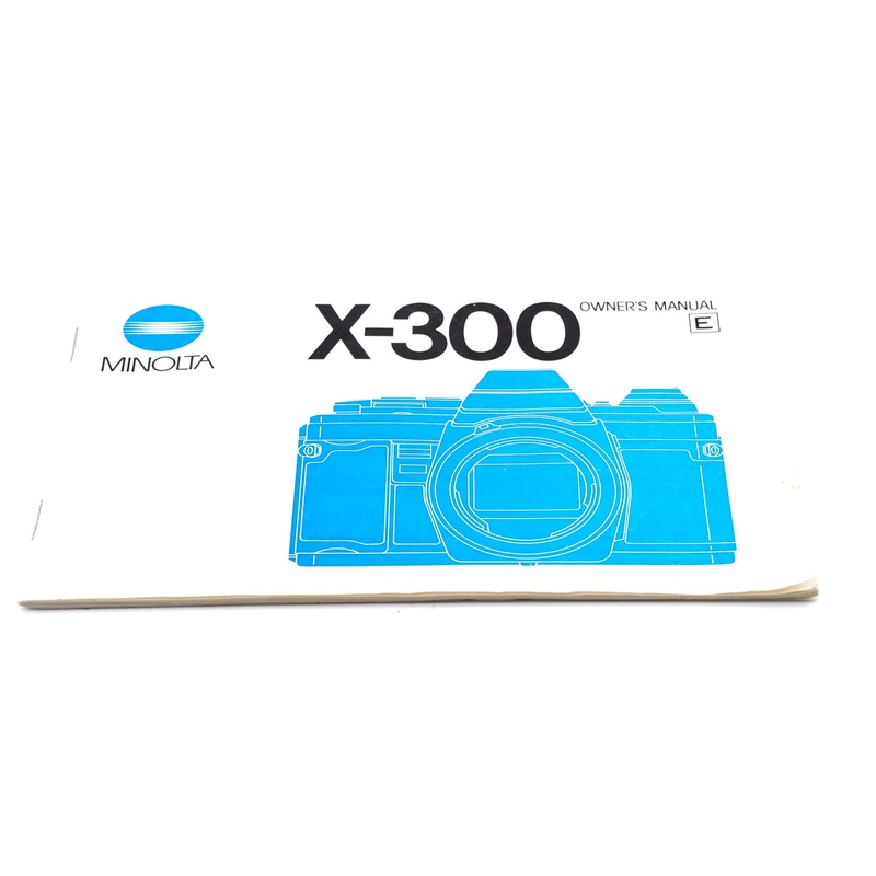 Minolta X-300 Owner's Manual