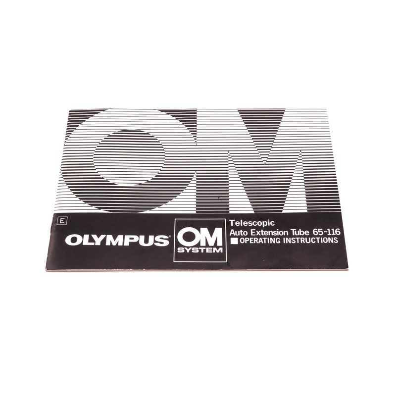 Olympus OM Telescopic Auto Tube 65-116 Instructions
