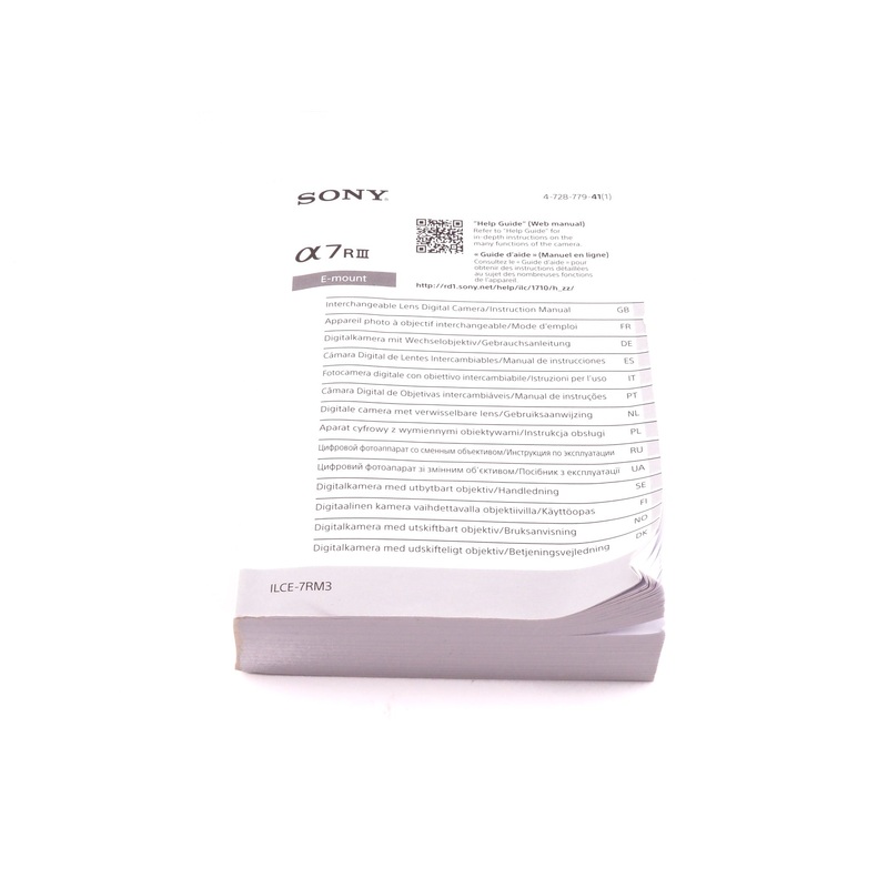 Sony A7 III Instructions