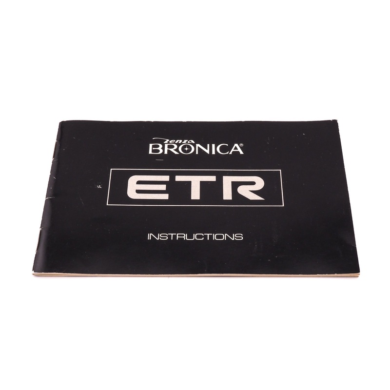 Zenza Bronica ETR Instructions