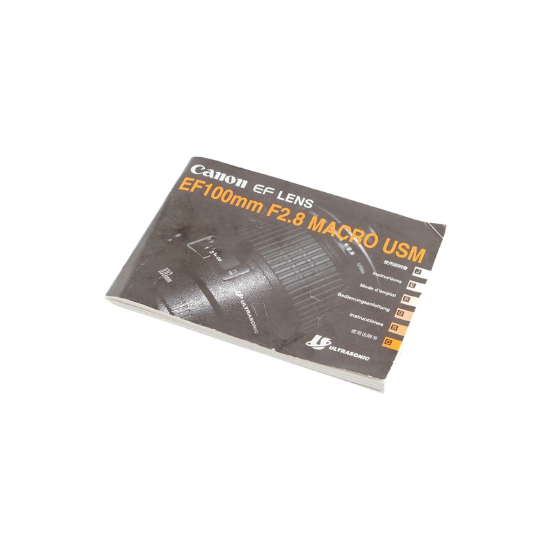 Canon 100mm f2.8 Macro USM Instructions