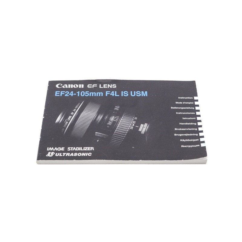 Canon 24-105mm f4 L IS USM Instructions