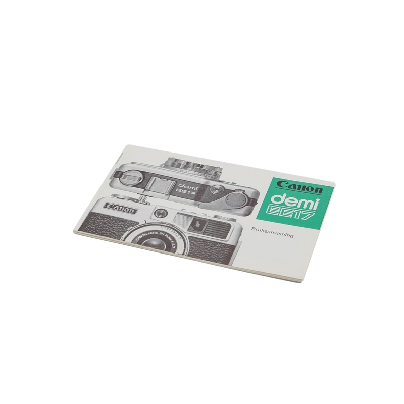 Canon Demi EE17 Instuctions