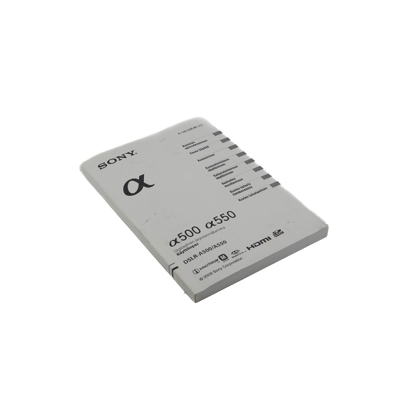 Sony A500 / A550 Instructions