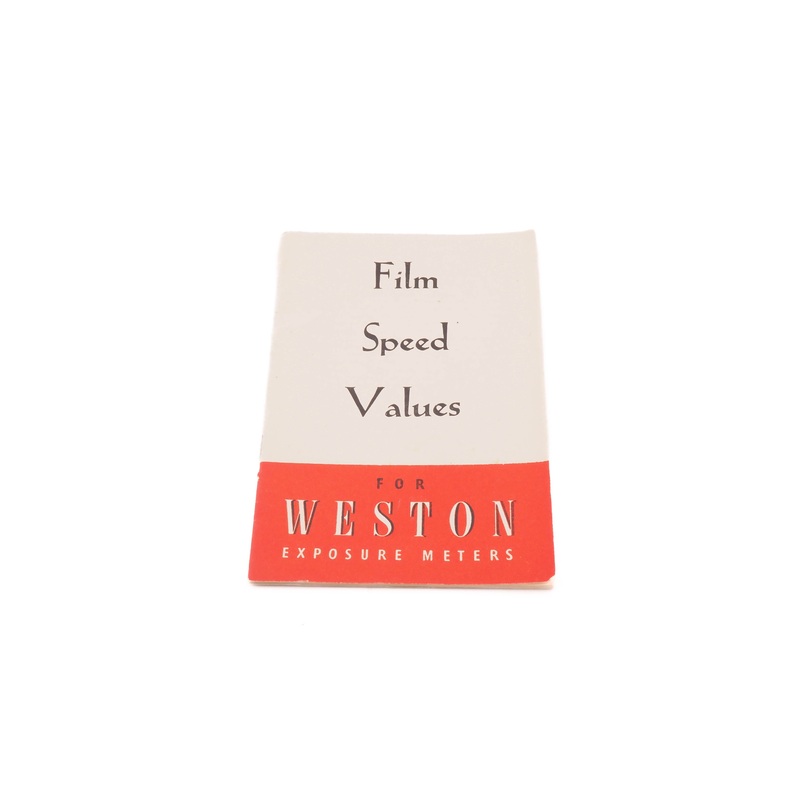 Weston Film Speed Values Brochure