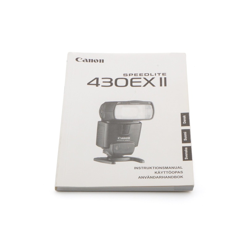 Canon 430EX II Speedlite Instructions
