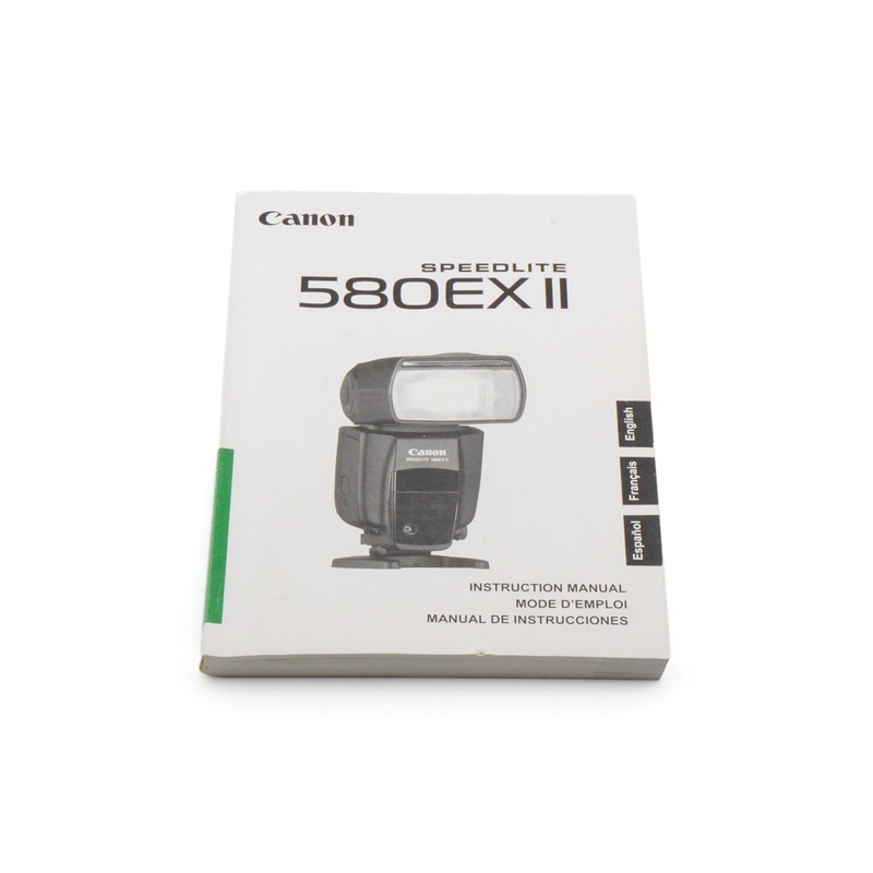 Canon 580EX Speedlite II Instruction Manual