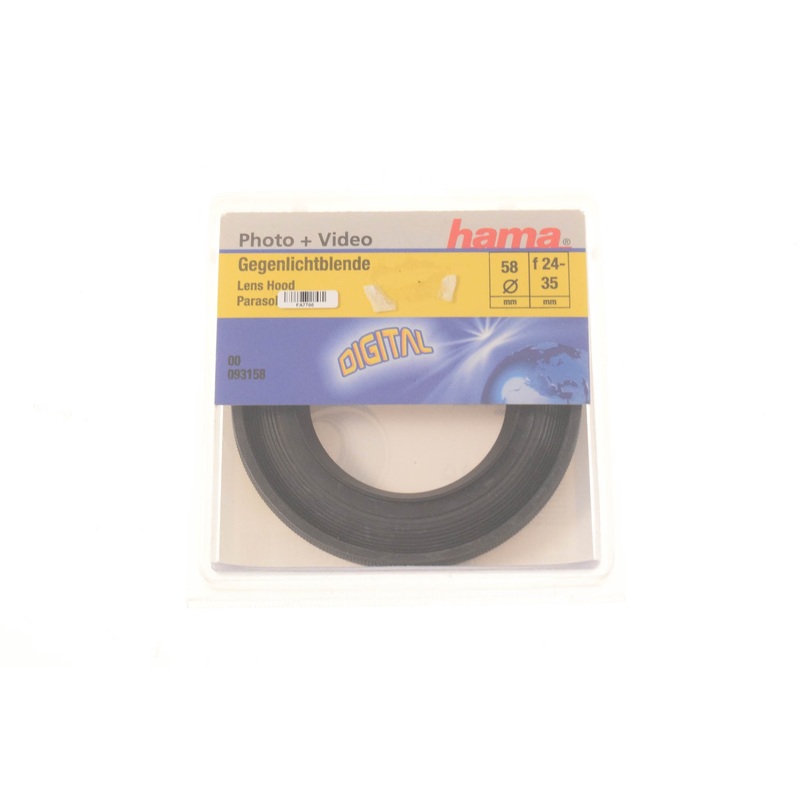 Hama 58mm Wide-Angle Rubber Lens Hood