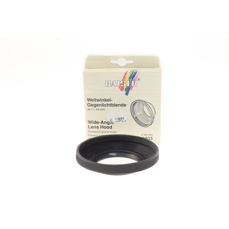 Kaiser 55mm Wide-Angle Rubber Lens Hood