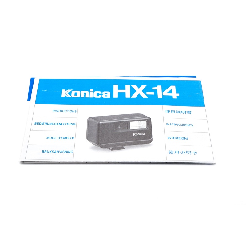 Konica HX-14 Flash Instructions