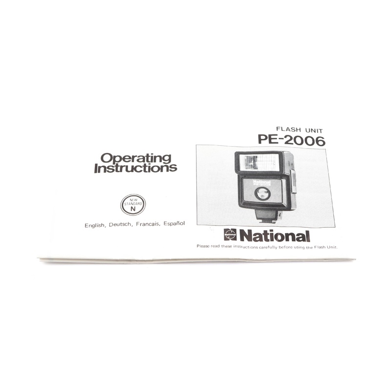National PE-2006 Instructions
