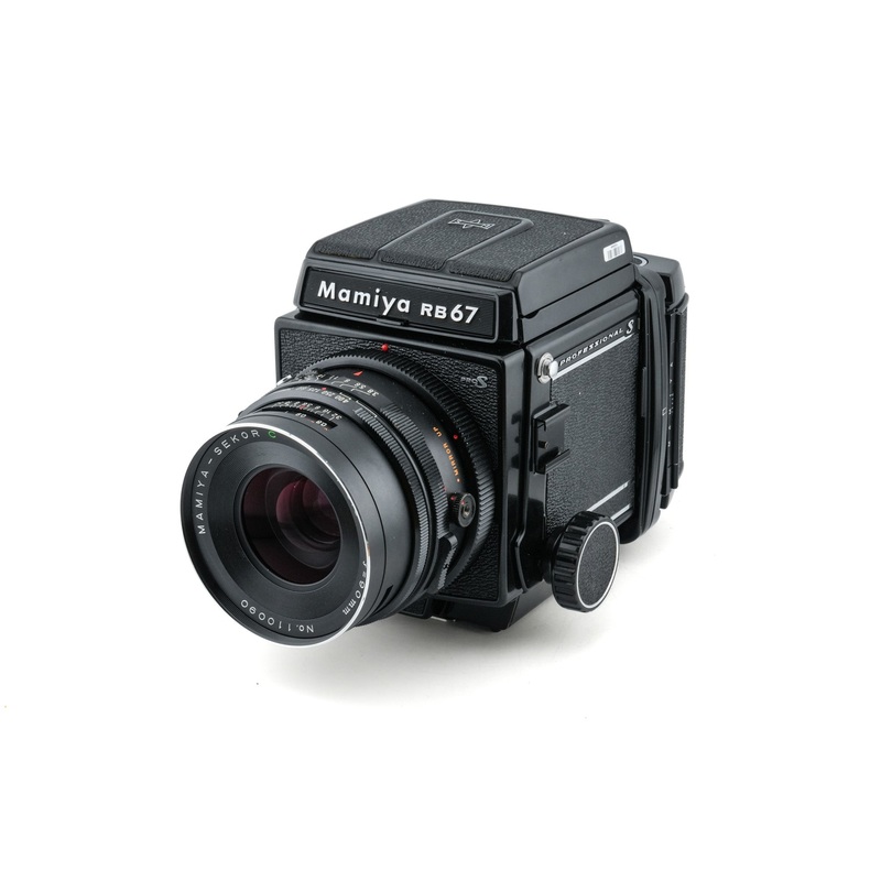 Mamiya RB67 Pro-S + 120 6x7 Pro-S Roll Film Holder + 90mm f3.8 Sekor C + Waist Level Finder